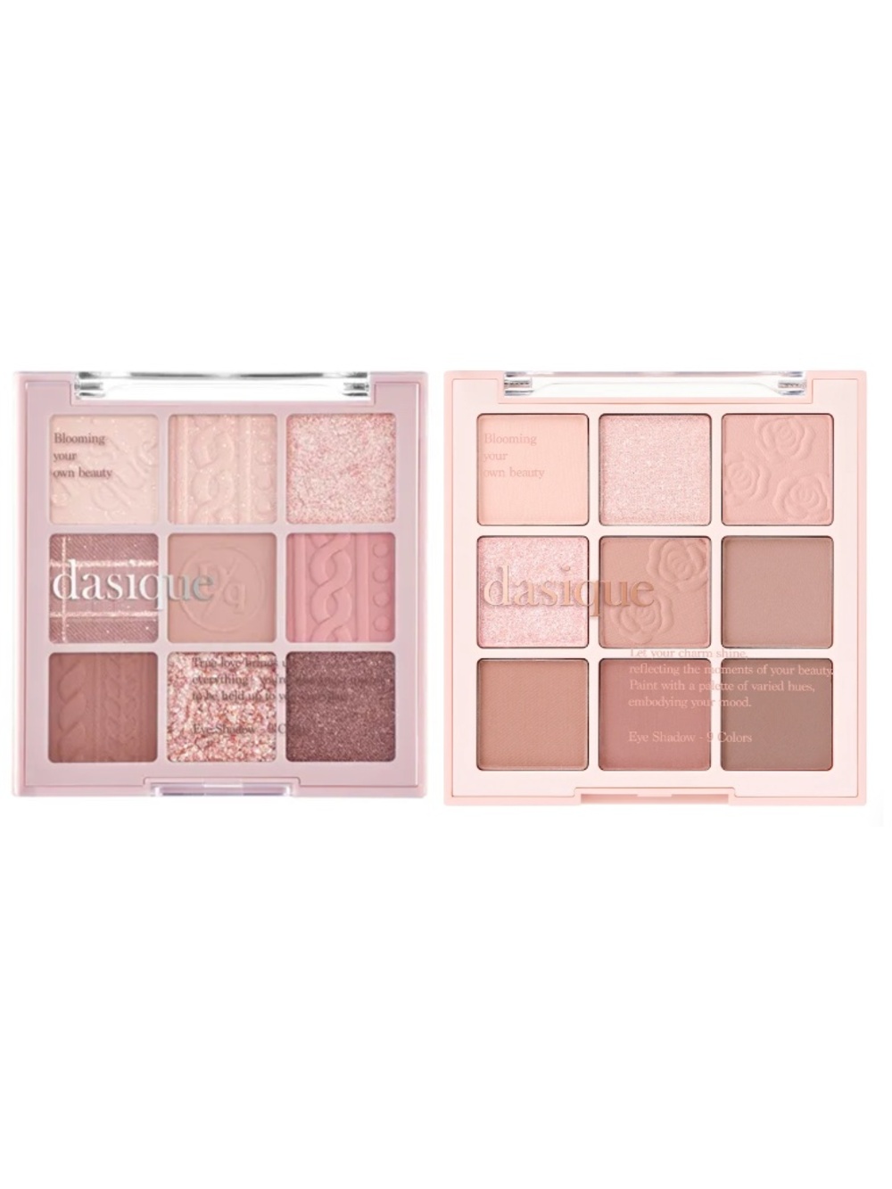NEW WITHOUT BOX DASIQUE EYESHADOW - #16 violet knit & #27 rose milk tea